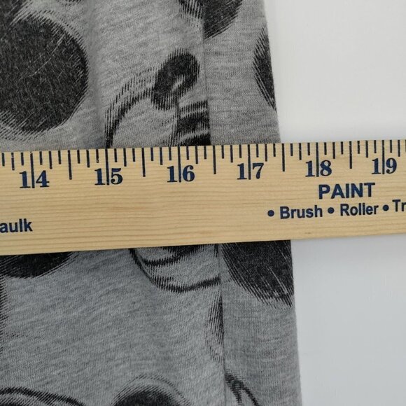 Disney Mickey Mouse Allover Print Hi-Rise Pull-On Jogger Pants Medium Women Gray - Picture 8 of 11